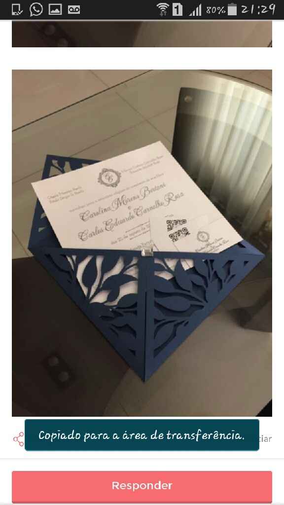 Modelo de convite de casamento - 2
