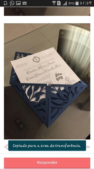 Modelo de convite de casamento - 2