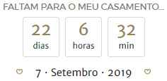 Faltam só 22 dias