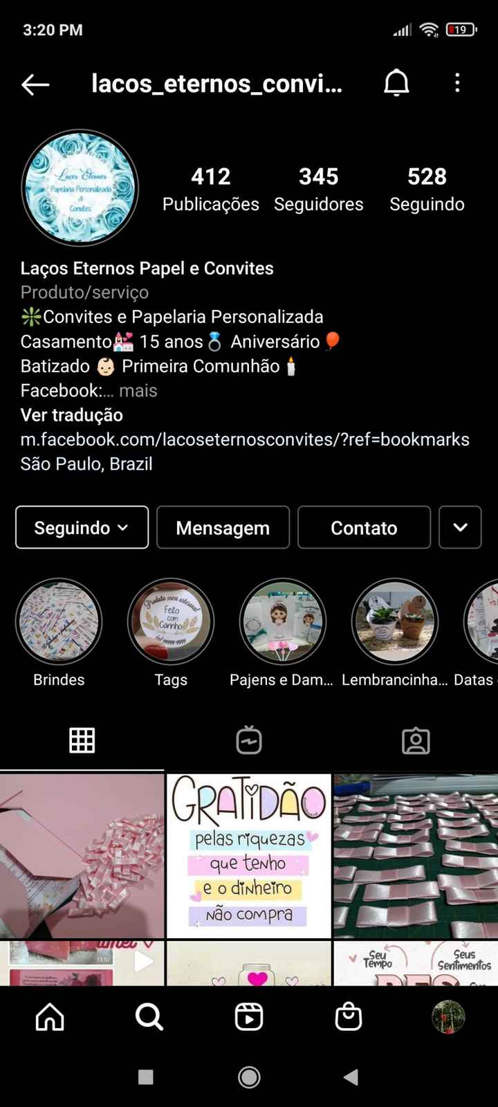 Indicação de convites - 1