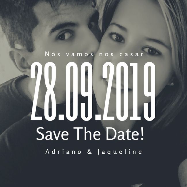 Meu save the date #vem ver #canva - 1