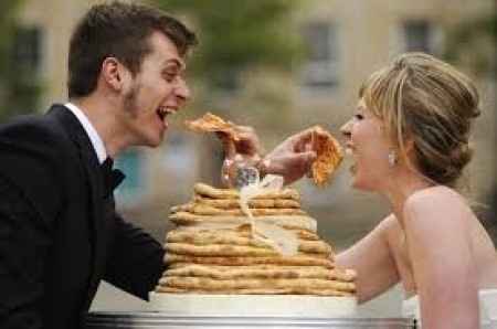 Pizza no casamento