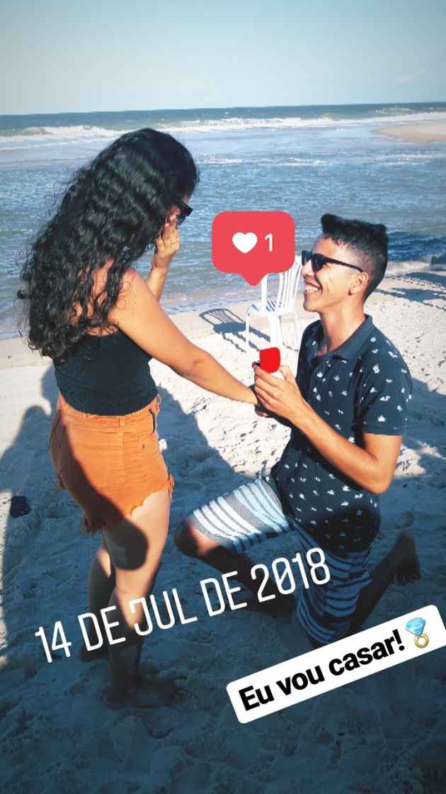 Essa foi do pedido de casamento 