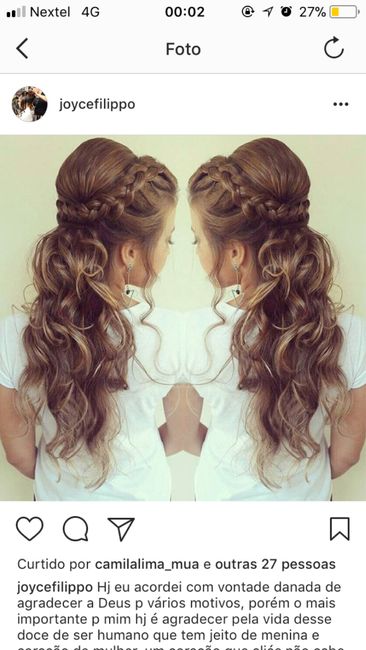  Alguém tem dicas para penteado semi preso - 1