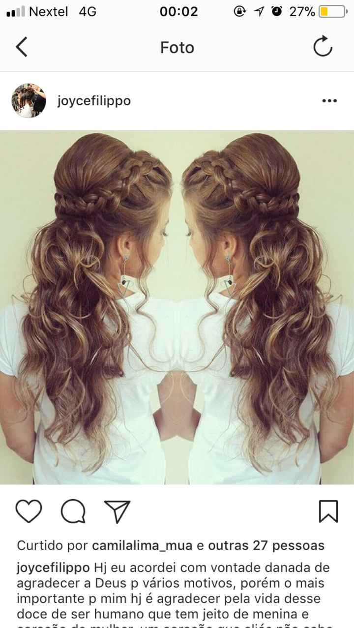  Alguém tem dicas para penteado semi preso - 1