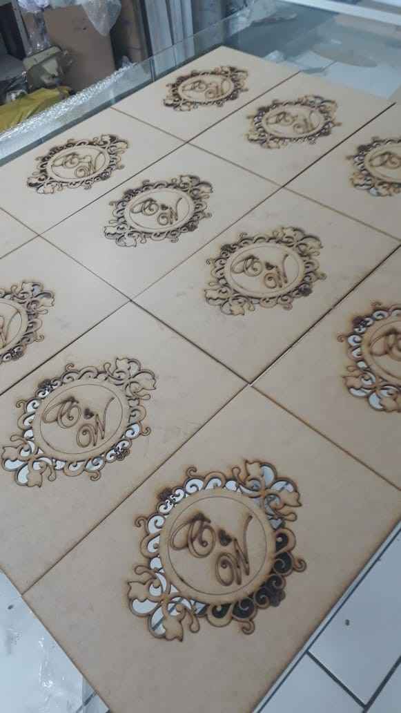 Produzindo caixas para os Padrinhos e Pais