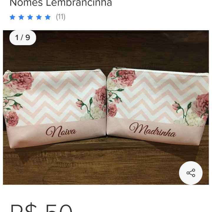 Lembrancinha padrinhos - 1