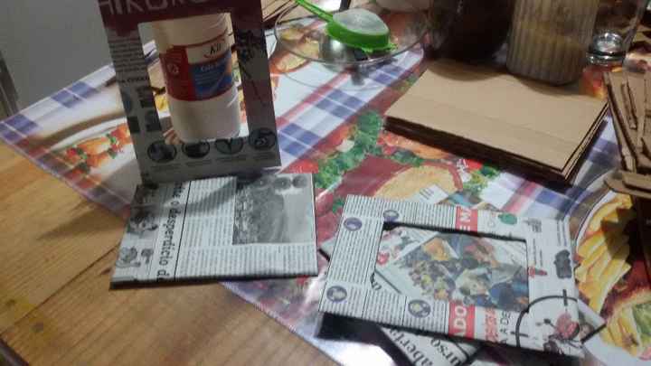 Moldes só com jornal