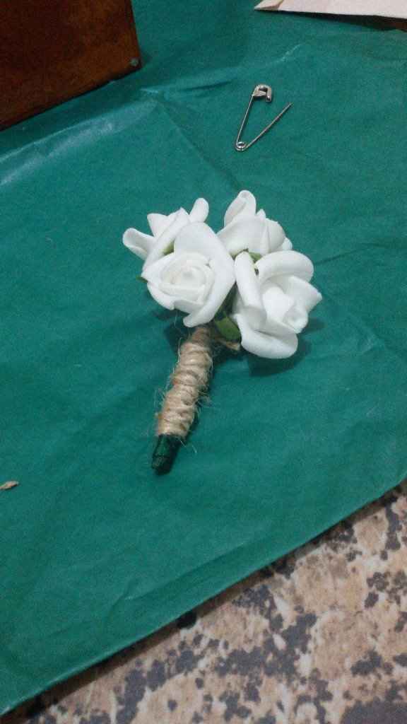 Detalhe da flor da lapela