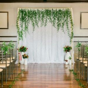 Decoração  da cerimônia (casamento estilo rústico chic). 6