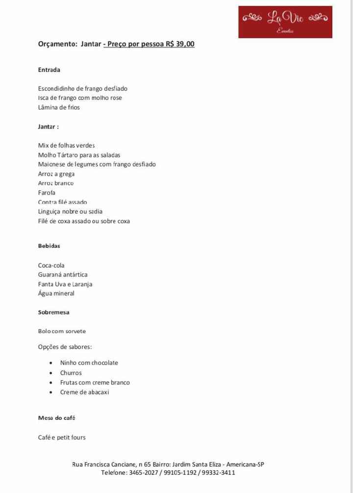  a comida do casamento - 1