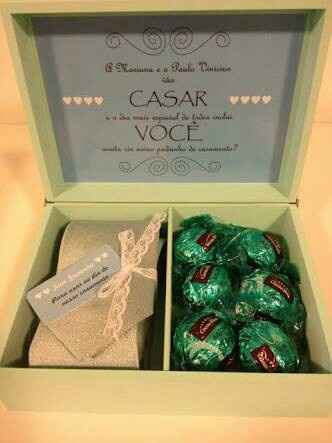 o que colocar na caixinha dos padrinhos ? - 2