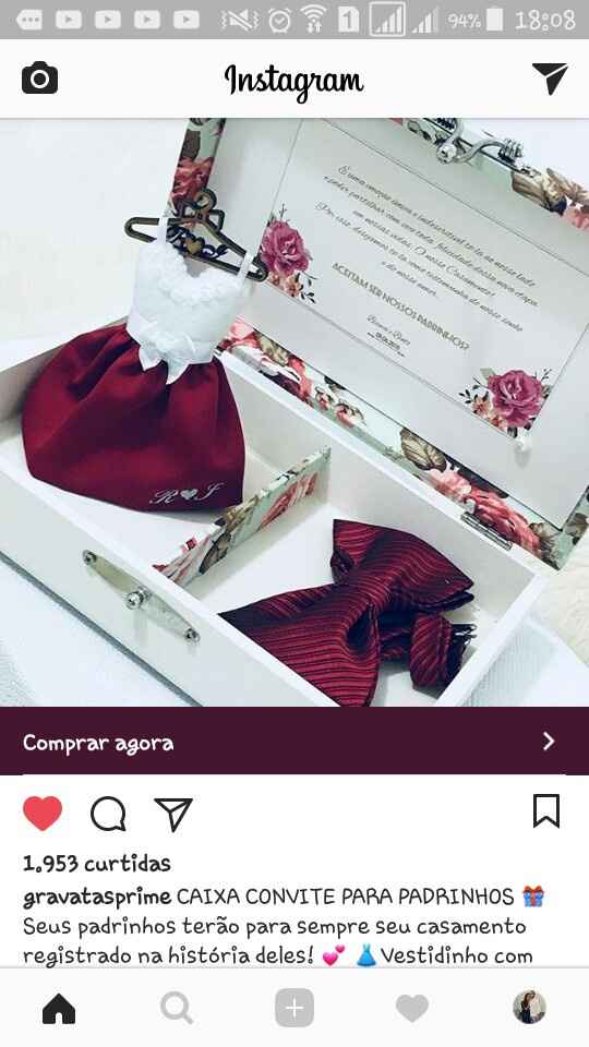  o que colocar na caixinha dos padrinhos ? - 6