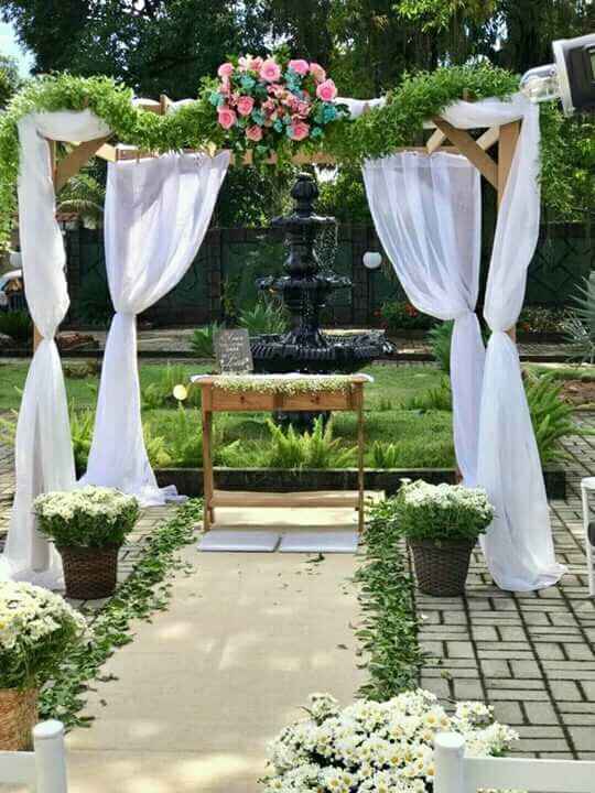 Decoração  da cerimônia (casamento estilo rústico chic). - 1