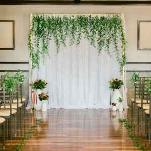 Decoração  da cerimônia (casamento estilo rústico chic). - 6