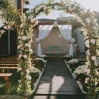 Decoração  da cerimônia (casamento estilo rústico chic). - 3