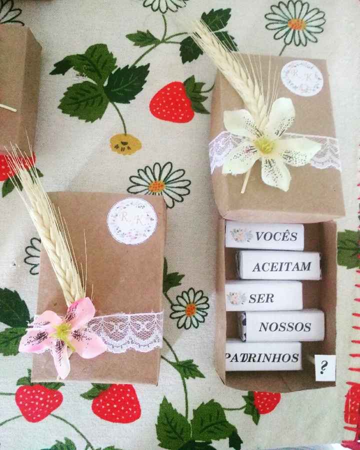 Minhas lembrancinhas para padrinhos - 1