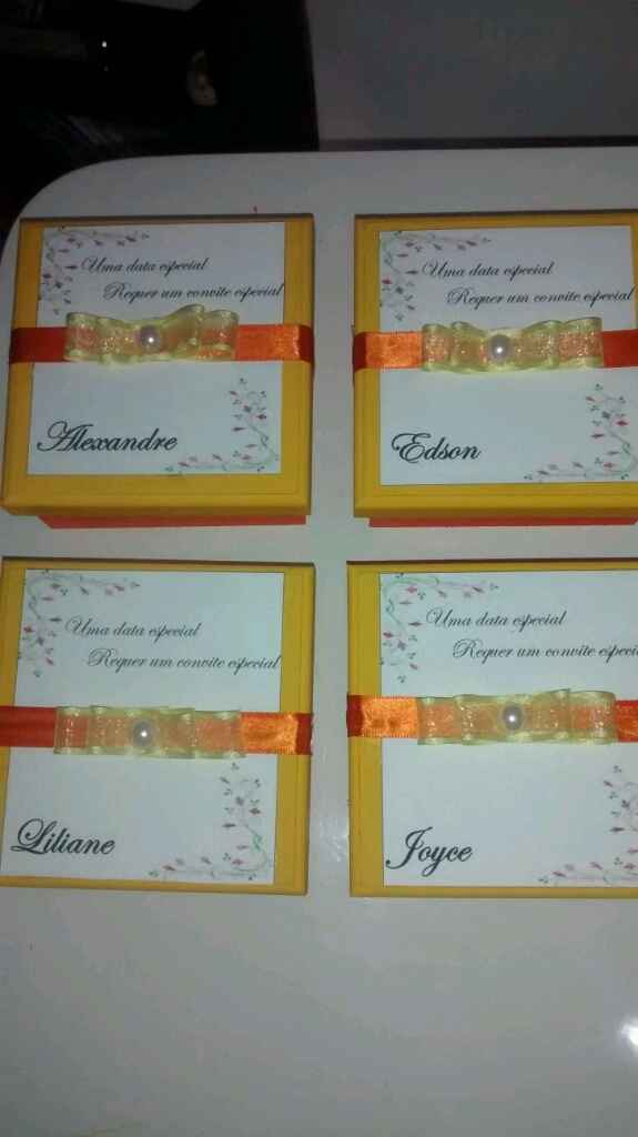 Convites dos padrinhos prontos! - 1