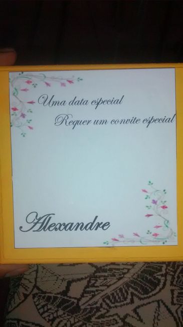 Montando o convite