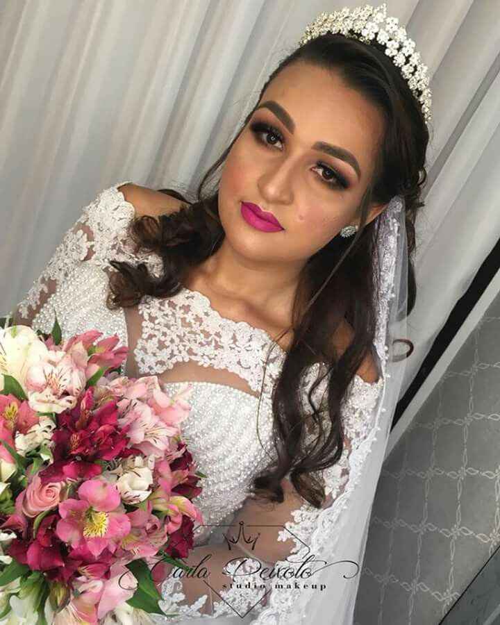 Minha Make, vestido e buque - 1