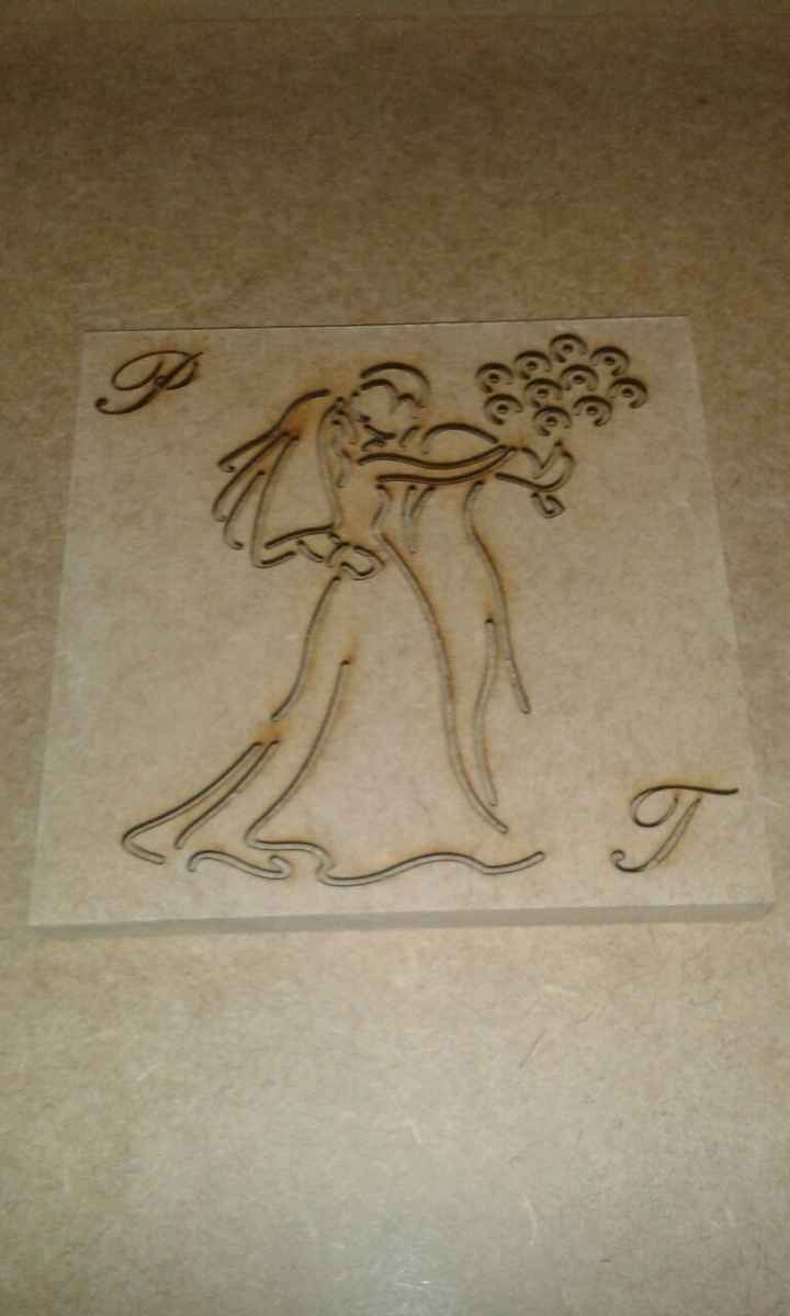 Caixa MDF letras vazadas