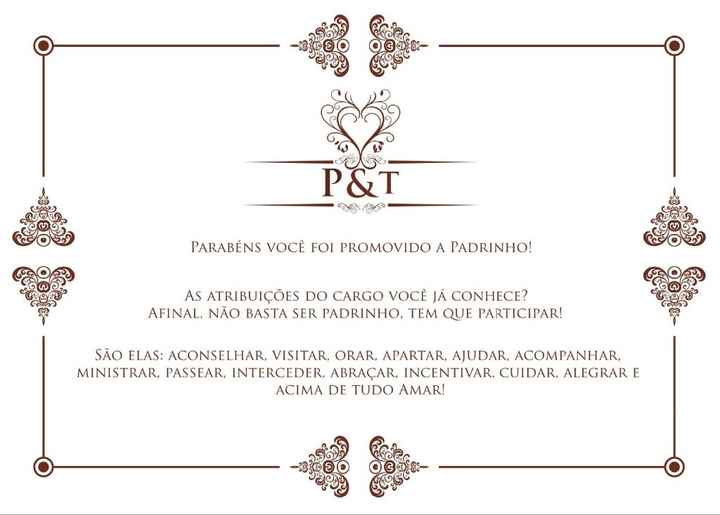 Parabéns padrinho