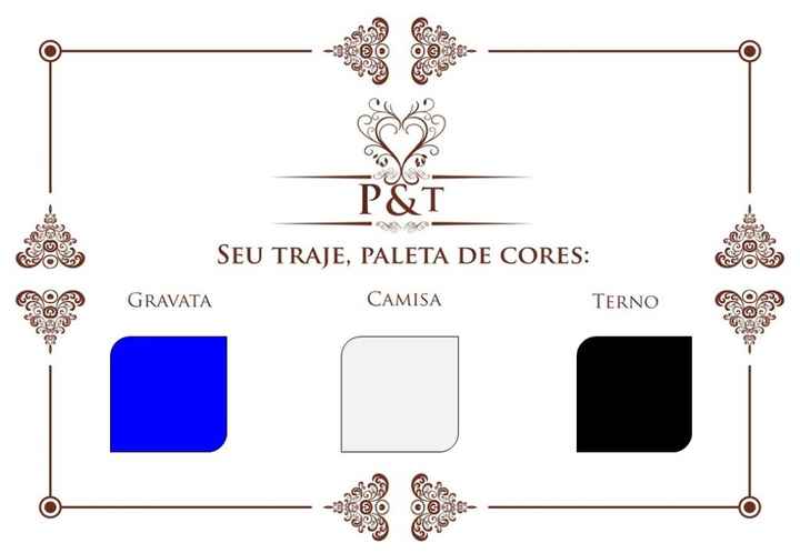 Paleta de cores - padrinhos