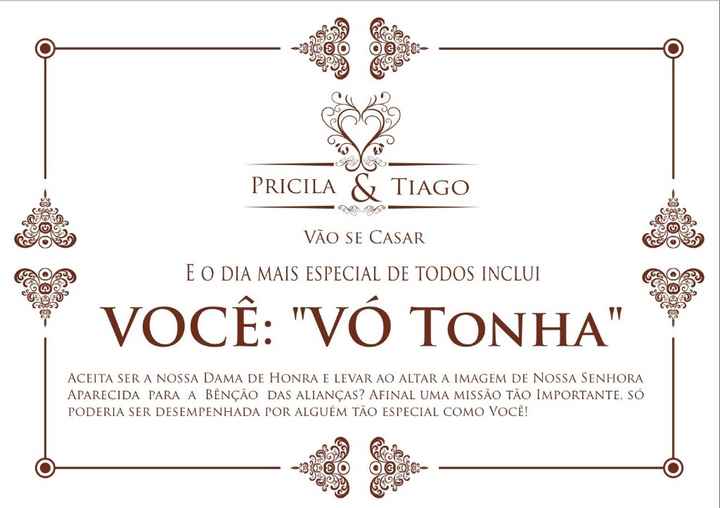 Convite vó Tonha