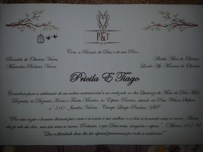 Convite parte interna