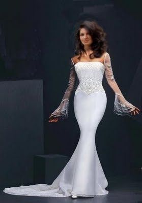Vestido noiva manga longa