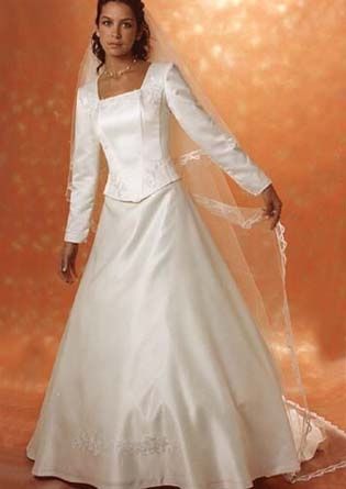 Vestido noiva manga longa