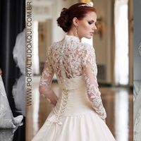 Vestido noiva manga longa