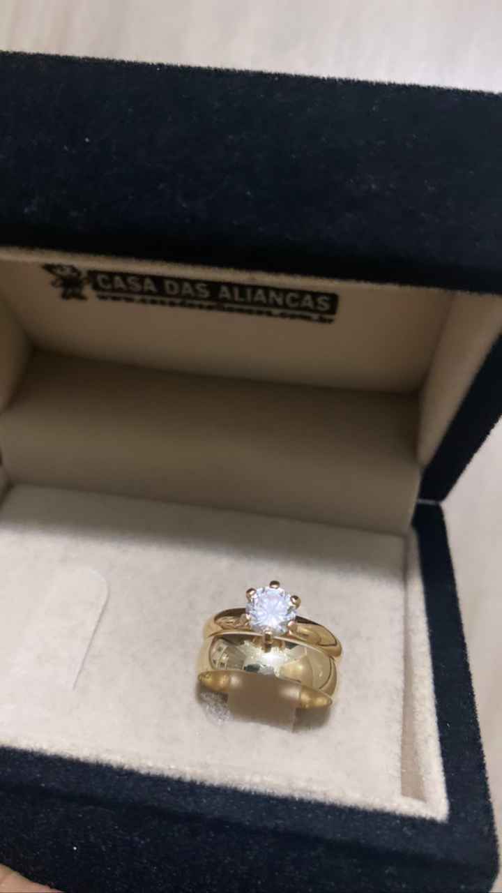Recebeu a aliança na caixinha ou de uma maneira surpresa? 💍 - 1