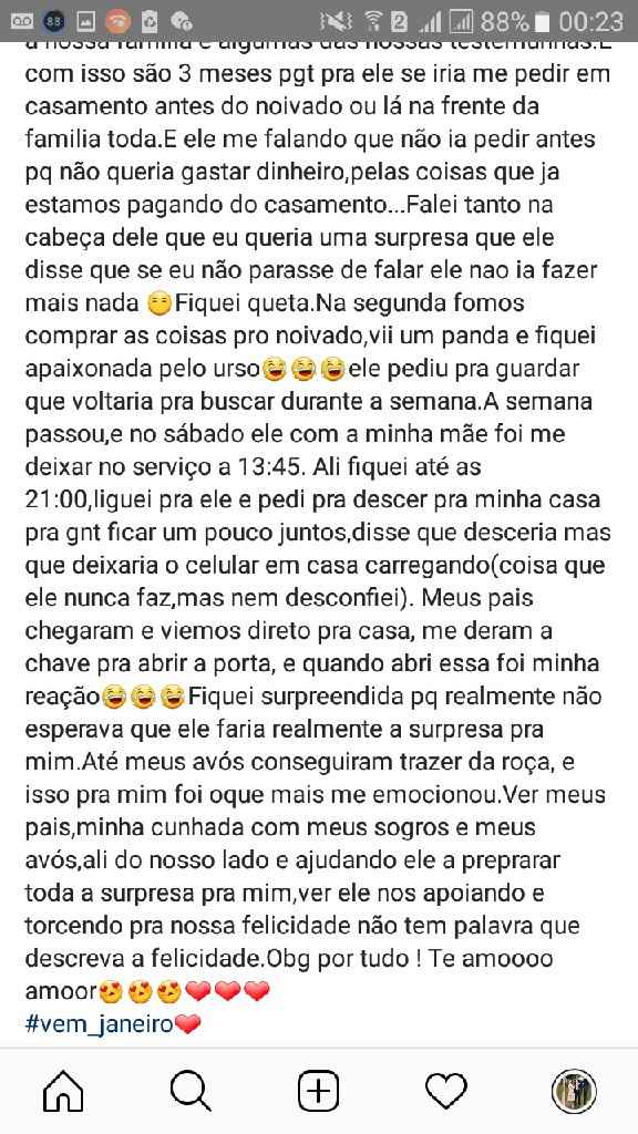 Pedido de casamento - 1