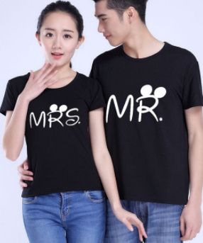 Camisa de Sr. e Sra. (já que vamos para Disney depois, super combinou!
