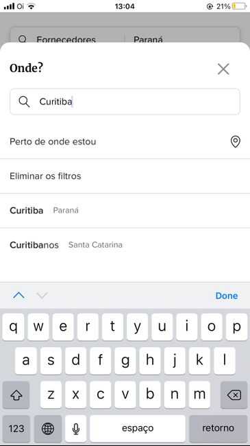 Este app não mostra os fornecedores da minha região (ddd 17), mostra apenas os de São Paulo 1