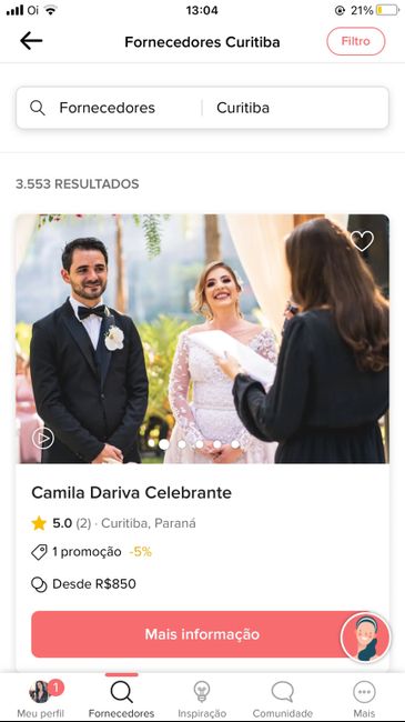 Este app não mostra os fornecedores da minha região (ddd 17), mostra apenas os de São Paulo 2
