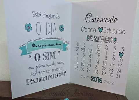 modelo de convite para os padrinhos
