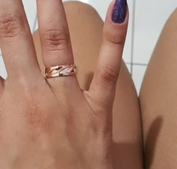 Aliança de moeda ou Folheada/banhada a ouro 4