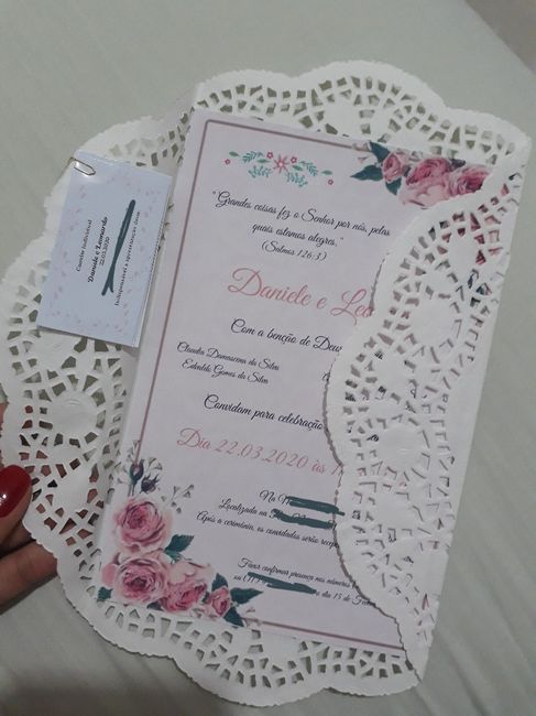 Meus convites ficando prontos. #vemver 5