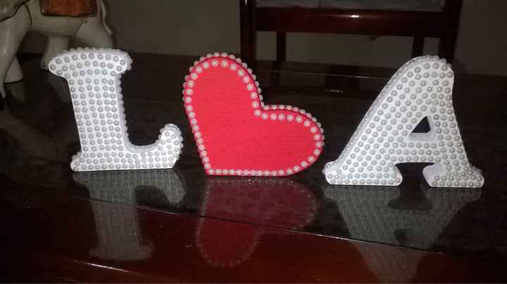 Letras mdf decoradas - 1