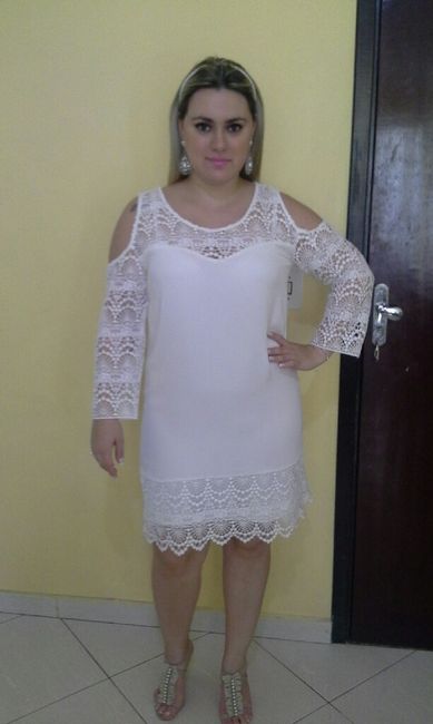 Meu  vestido  casamento no  civil!! - 4