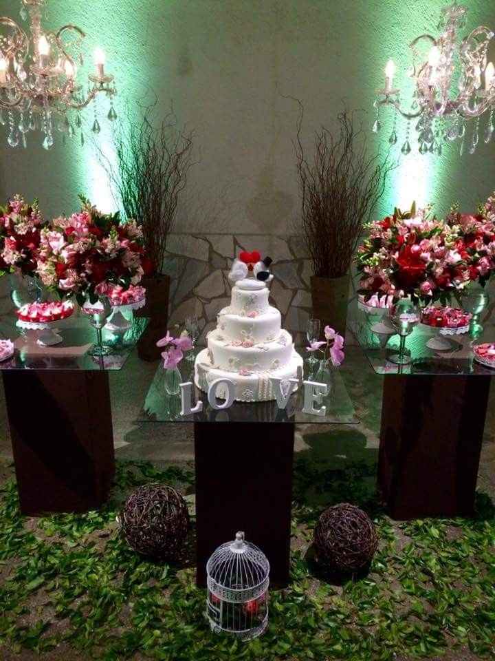 Nossa mesa de bolo - lindaaa