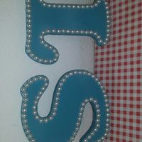 Letras de mdf mesa do bolo - 2