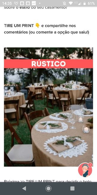 TIRE UM PRINT para decidir o estilo do casamento 15