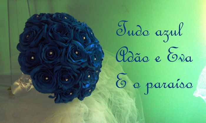 Buquê azul marinho