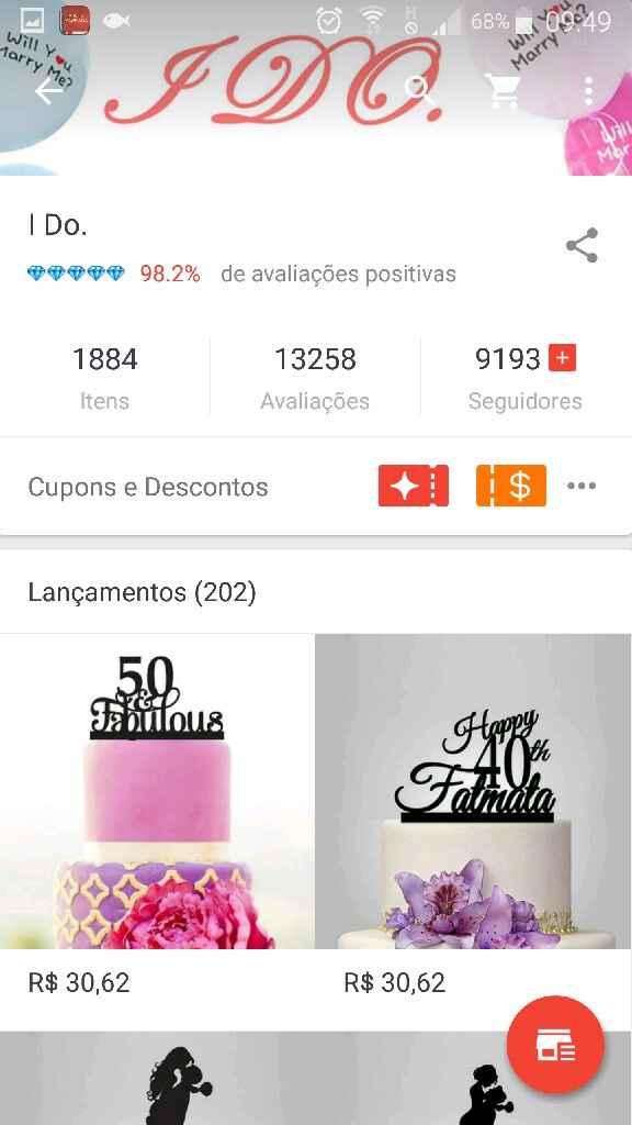 Meu topo de bolo aliexpress! - 7
