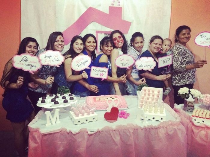 Tias do noivo fizeram surpresa vieram de Sorocaba para o chá ♥ ♥ amo