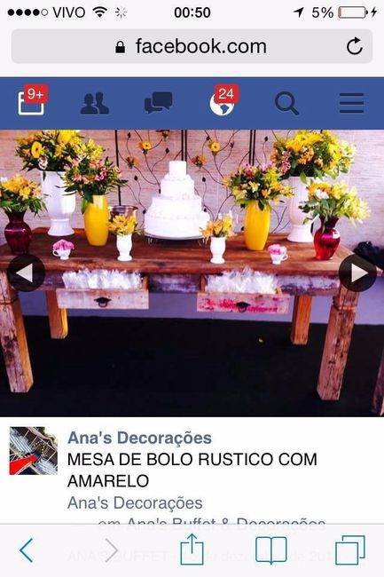 Mesa do bolo