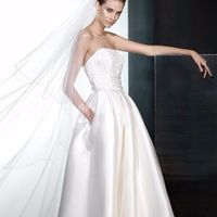O véu sem muita informação para não tirar o foco do vestido